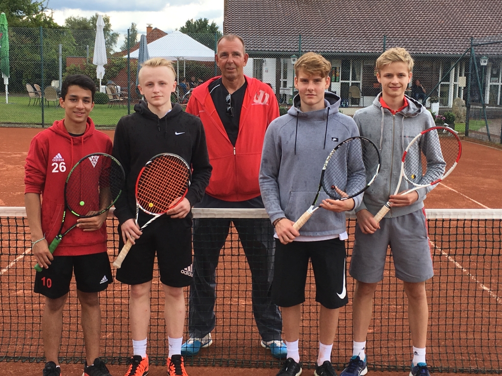 rrDie Regionsmeister mit Trainer Thorsten Lampe 